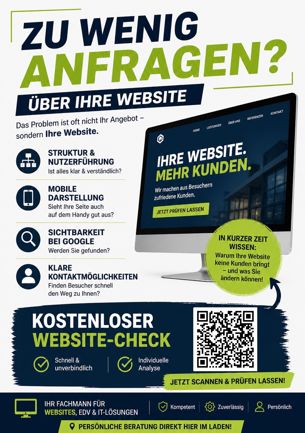 Zu wenig Anfragen?